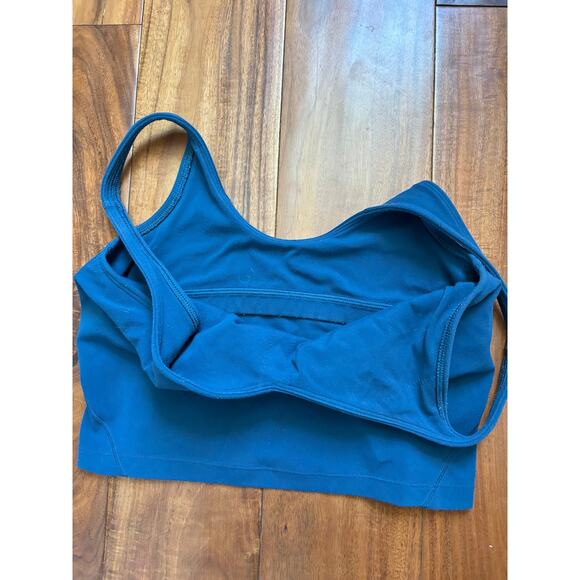 Lululemon Align Crop Top Size 4 Blue Yoga Bra Tank Good Condition - Picture 3 of 3